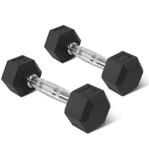 Rubber Encased Hex Weights Dumbbells Set Review: Durable Strength Training at Home