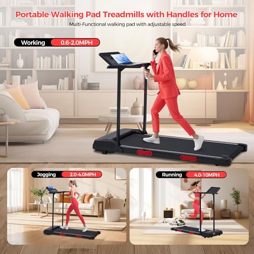 Walking Pad with Incline and Handle Bar Review: Compact Power for Small Spaces