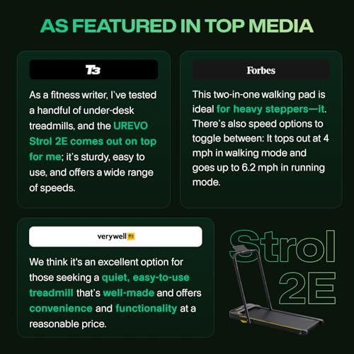 UREVO Strol 2E Smart Treadmill Review: Compact, Versatile, and Perfect for Home Office
