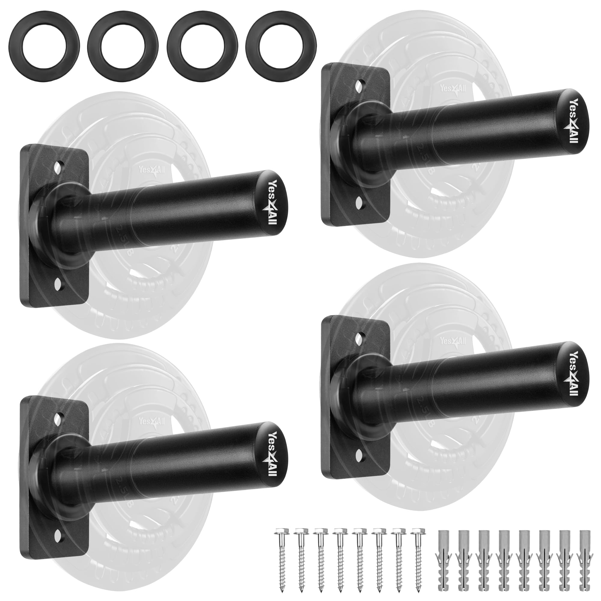 Yes4All Wall Mounted Barbell Holder Review: Space-Saving Gym Storage Solution