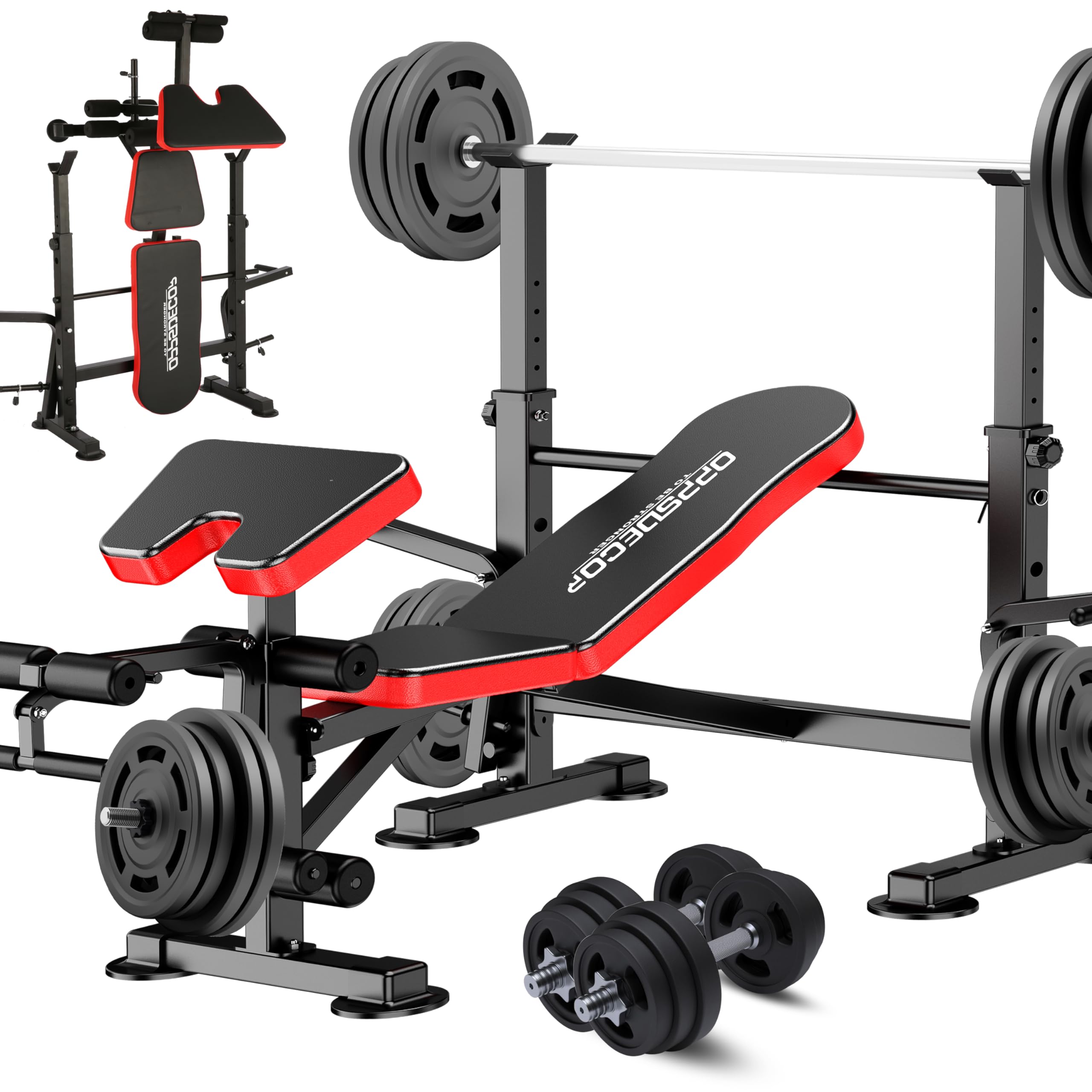 OPPSDECOR 6-in-1 Adjustable Weight Bench Review: Versatile Home Gym Powerhouse