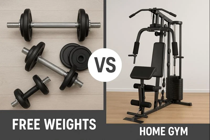 free weights vs home gym systems