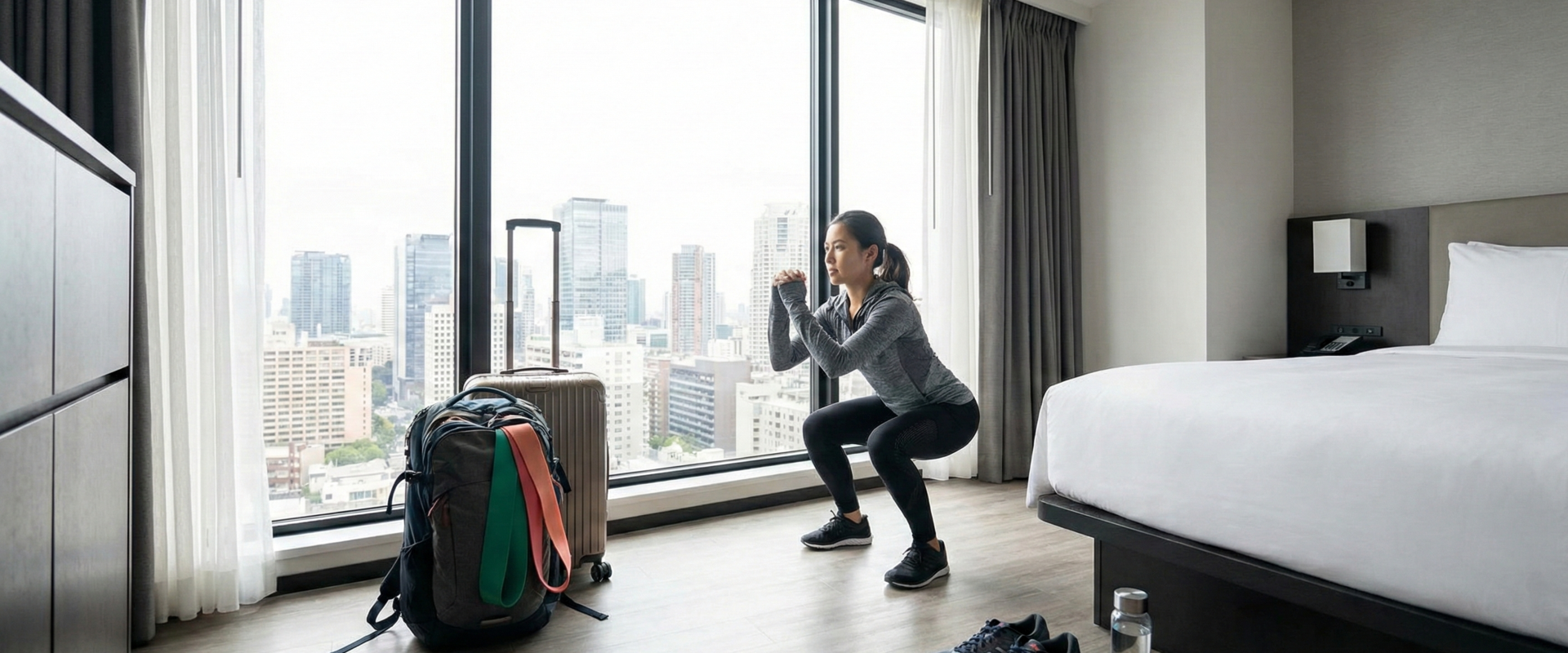 how to workout while traveling