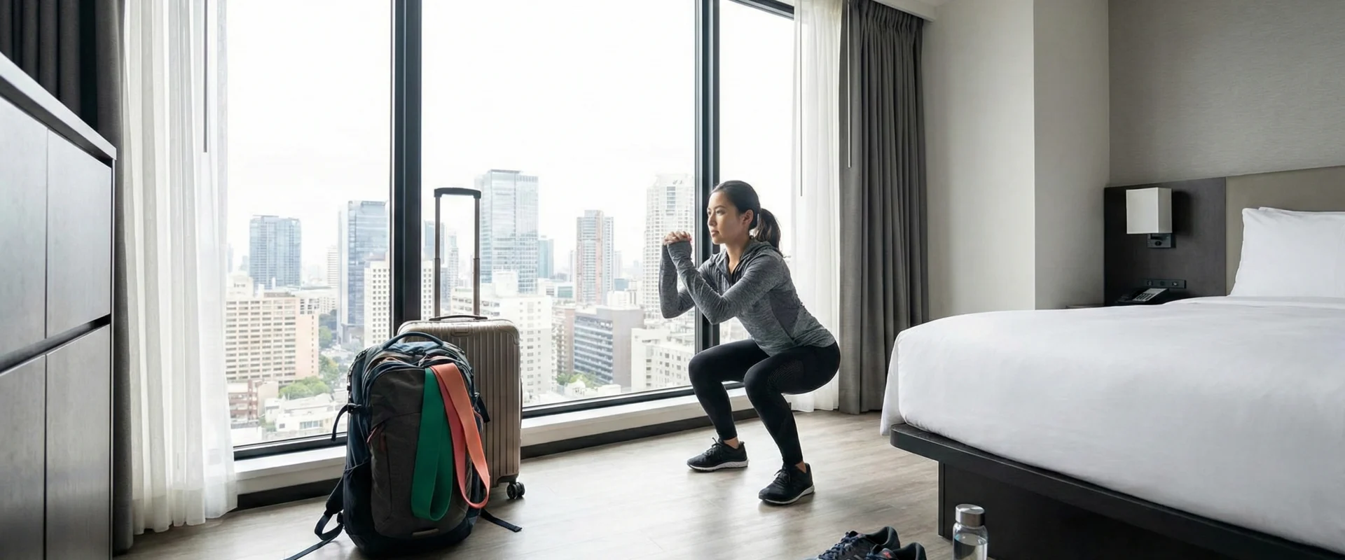 how to workout while traveling