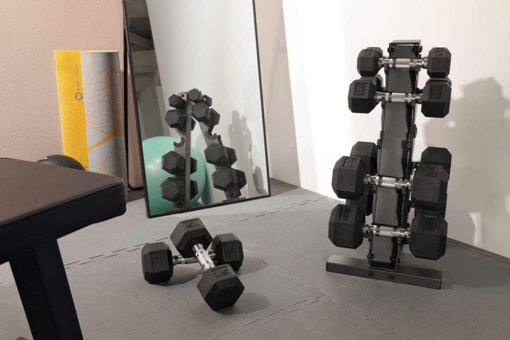 best flooring for dumbbells in home gym